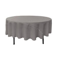 90″ Dark Grey Polyester Round Tablecloth