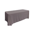 Dark Grey 100% Polyester Rectangular Tablecloth 90″ x 156″