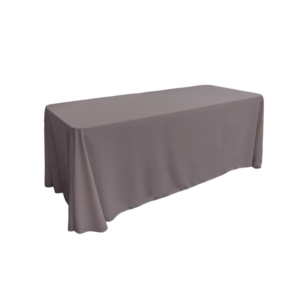 Dark Grey 100% Polyester Rectangular Tablecloth 90″ x 156″