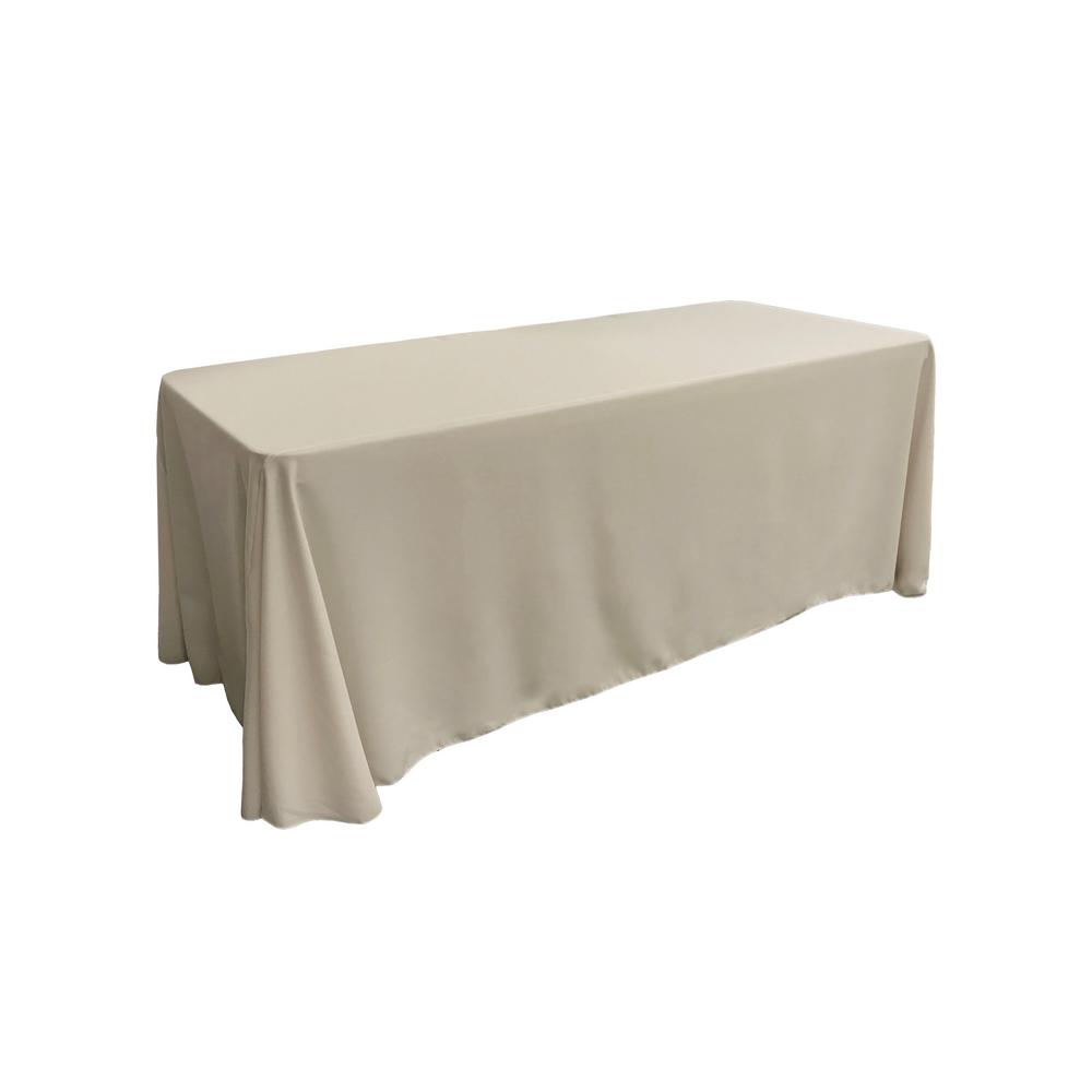 Light Grey 100% Polyester Rectangular Tablecloth 90″ x 156″