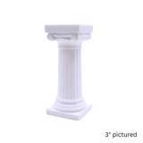 Bush Style - 5" Grecian Pillars Only- Color: White Pack: 36 pcs