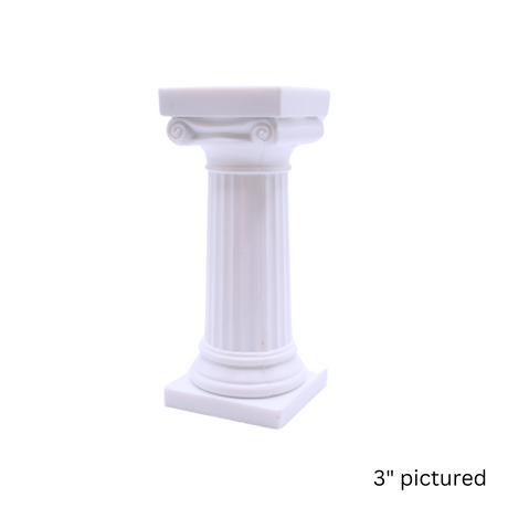 Bush Style - 5" Grecian Pillars Only- Color: White Pack: 36 pcs
