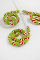 28” Felt Stripe Spiral Curly Spray