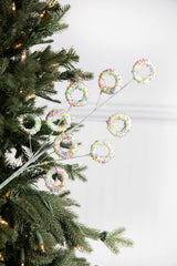 Green Sprinkle Donut Spray 24 Inch Christmas Tree Decoration