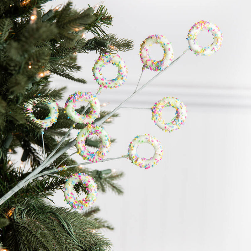 24” Green Sprinkle Donut Spray
