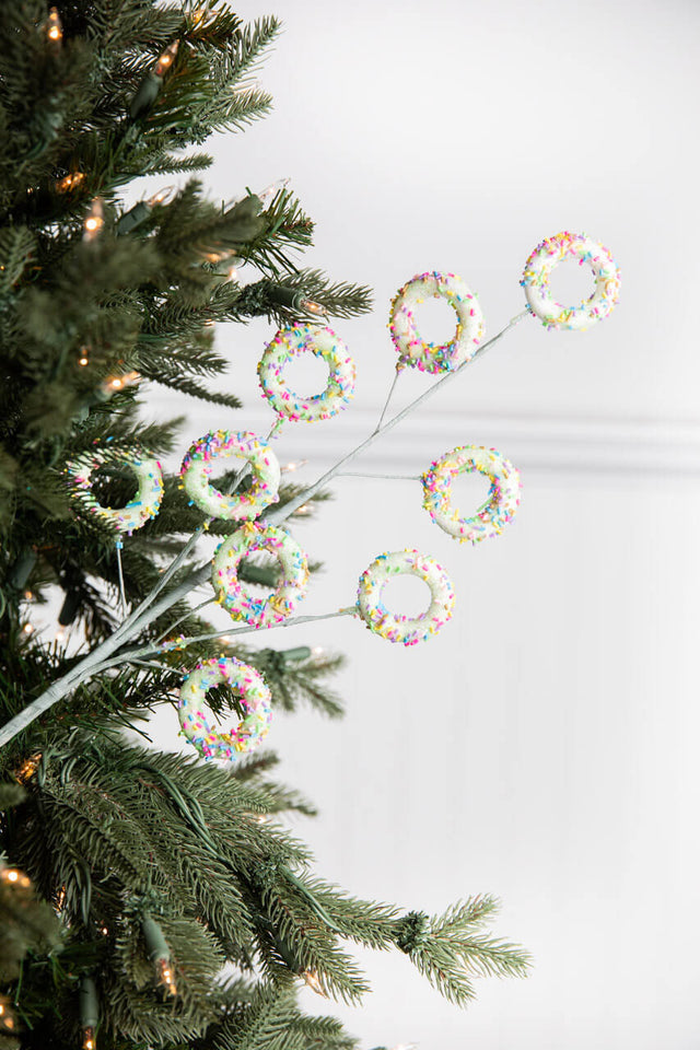 24” Green Sprinkle Donut Spray