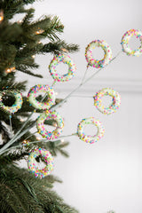 Green Sprinkle Donut Spray 24 Inch Christmas Tree Decoration