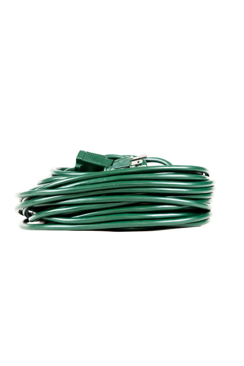 40' Green Extension Cord – Heavy Duty Outdoor Power Cable