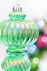 10" Green Iridescent Chandelier Ornament