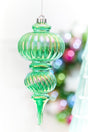 10" Green Iridescent Chandelier Ornament