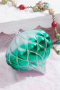 6" Green Frost Onion Ornament