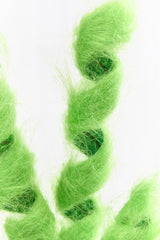 27.5" Green Furry Curly Spray