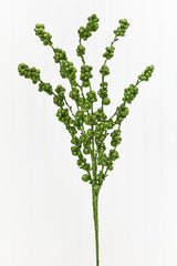 26" Green Glitter Berries Spray