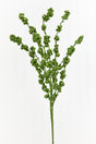 26" Green Glitter Berries Spray