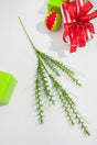 34” Green Glitter Grass Spray