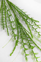 35” Green Glitter Grass Spray