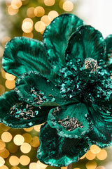 19" x 10" Emerald Magnolia Stem