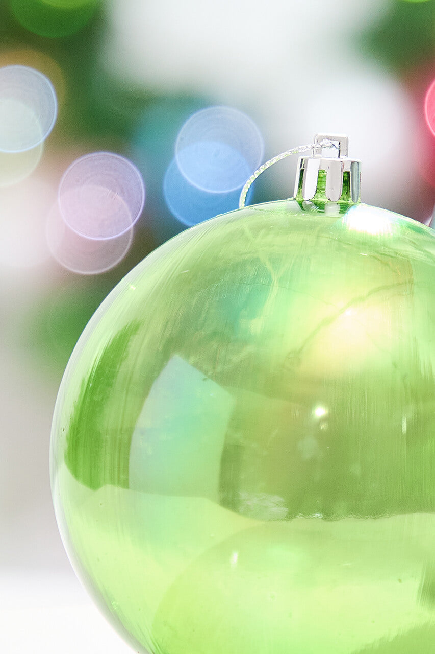 4" Green Iridescent Ball Ornament