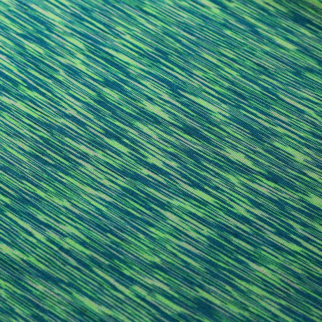 Space Dye Jersey Polyester Spandex Fabric - Multi-Color Space-Dye Stripes, 58/60" Width (1 Yard)
