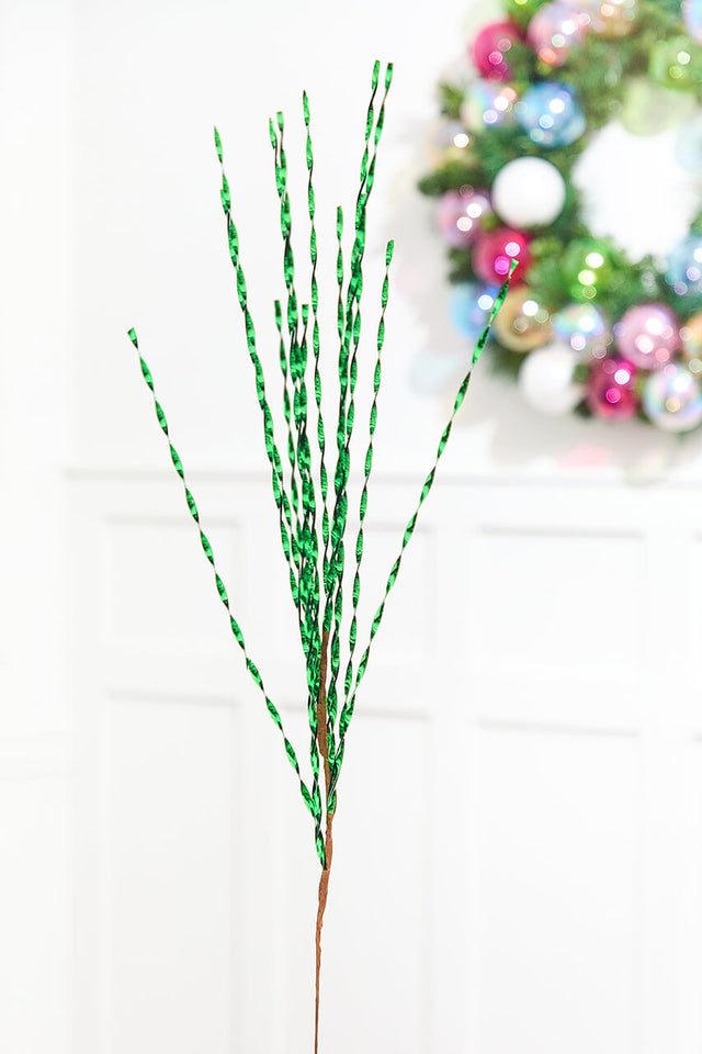 32" Evergreen Twisted Grass Spray