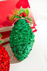 7" Sequin Finial Ornament