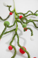31” Felt Ball Twig Spray