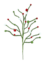 31 Inch Felt Ball Twig Spray