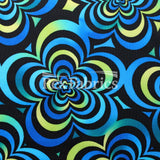 Spring Art Polyester Spandex Fabric - Multicolor Floral Print, 58/60" Width, 240 GSM (1 Yard)