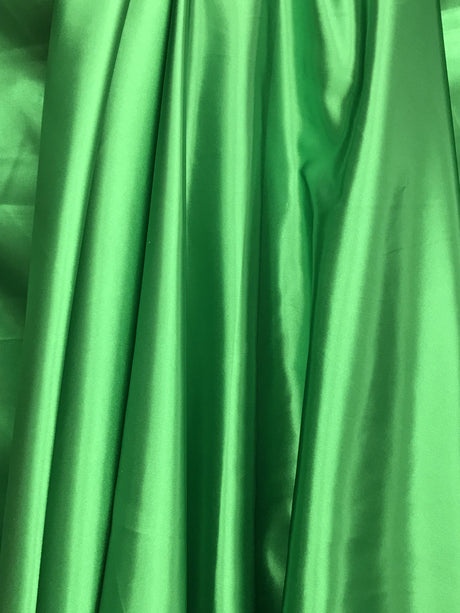 Kelly Green Polyester Satin Fabric - Kelly Green, Satin, 58"-60" Width (1 Yard)