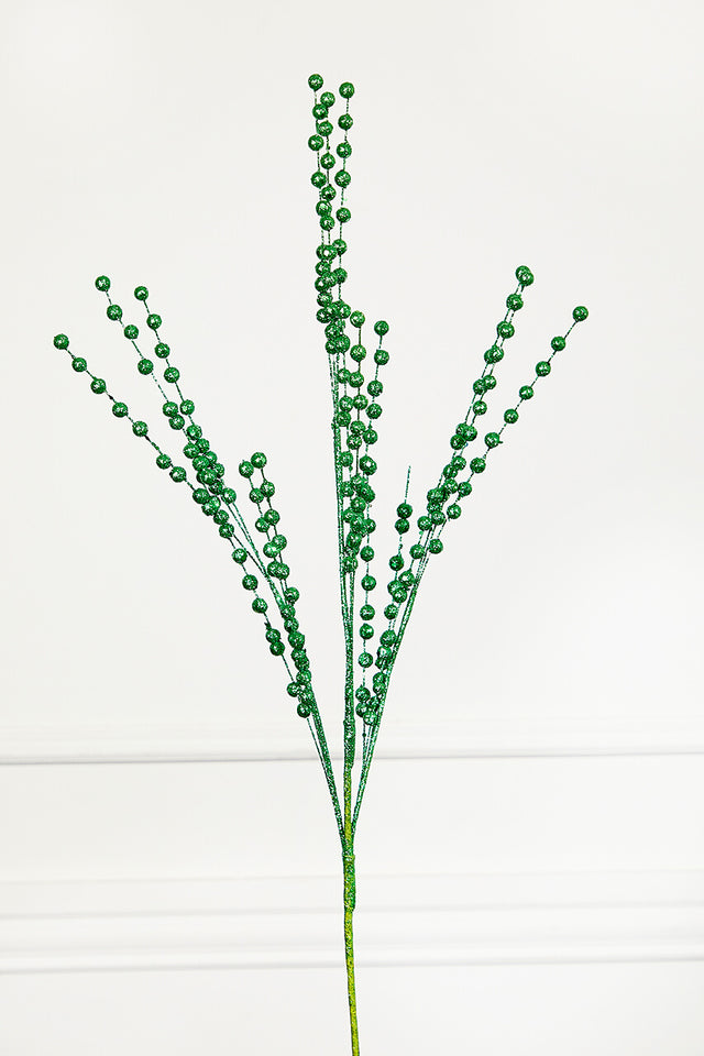33" Glitter Mica Glitter Ball Spray - Green