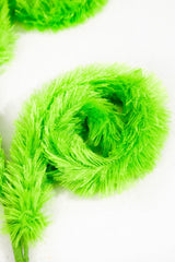 28 Inch Green Furry Curly Spray Christmas Tree Decor Accent