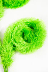 28" Green Furry Curly Spray