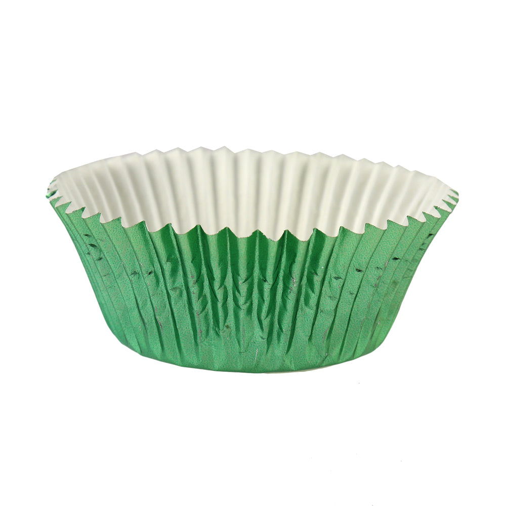 Green Foil Cupcake Liners, 2" Dia. x 1 1/4" High, Pack of 500