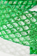 4" x 10 Yard Green Mesh Wired Ribbon