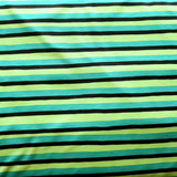 Nylon Spandex Swimsuit Fabric Kelly Green Lime Black Stripe