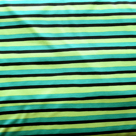 Nylon Spandex Swimsuit Fabric Kelly Green Lime Black Stripe