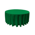 Emerald Green 100% Polyester Round Tablecloth 108″