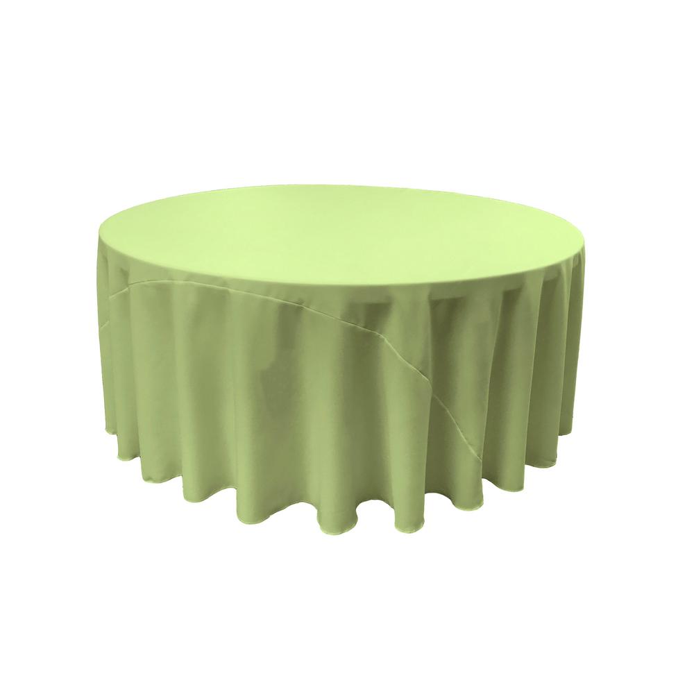 Sage 100% Polyester Round Tablecloth 120″