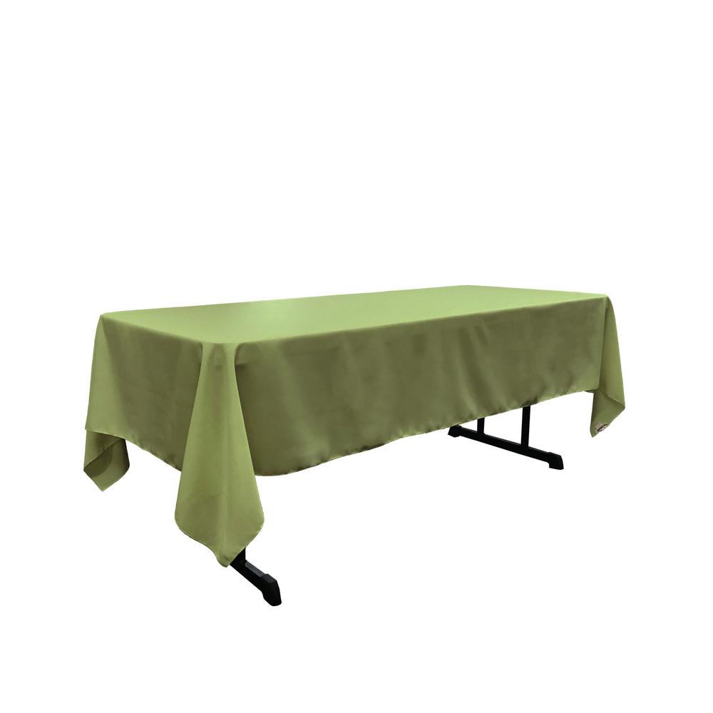 Dark Sage 100% Polyester Rectangular Tablecloth 60 x 108″