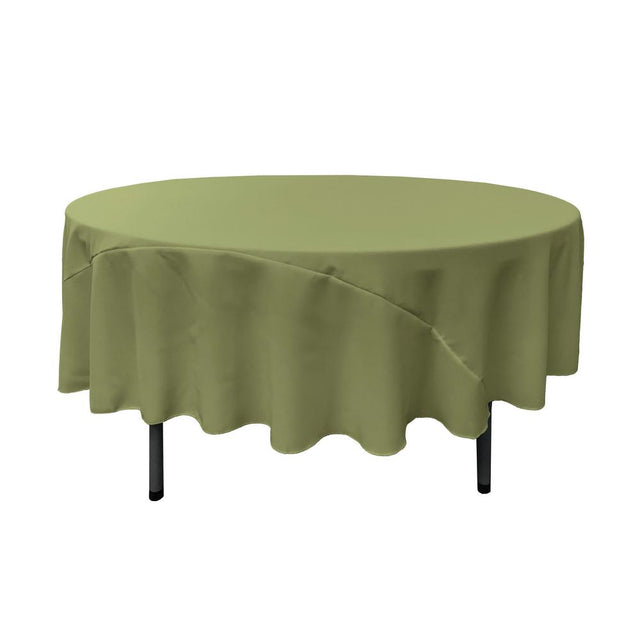 90″ Dark Sage Polyester Round Tablecloth