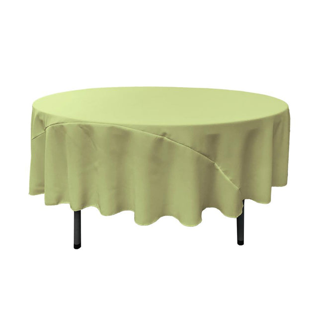 90″ Sage Polyester Round Tablecloth