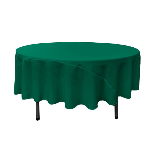 90″ Teal Polyester Round Tablecloth