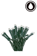 100 LED Waterproof Multifunction String Light with Green Wire Plug in