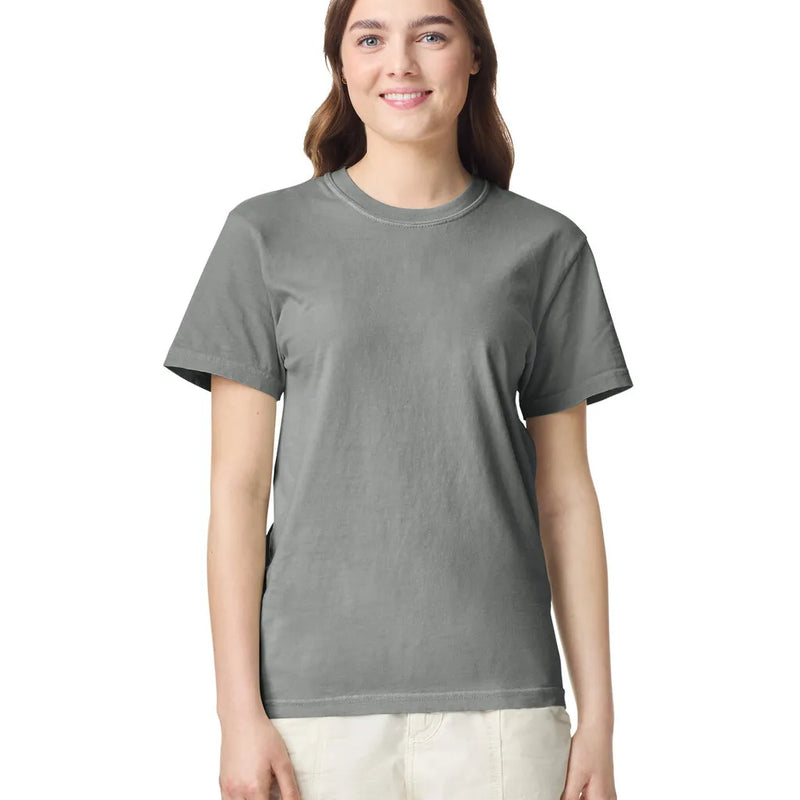 Comfort Colors 1717 90% Ring Spun Cotton / 10% Polyester Fabric - Grey, Preshrunk Jersey Knit, 4.5 Oz/Yd² (1 Piece)