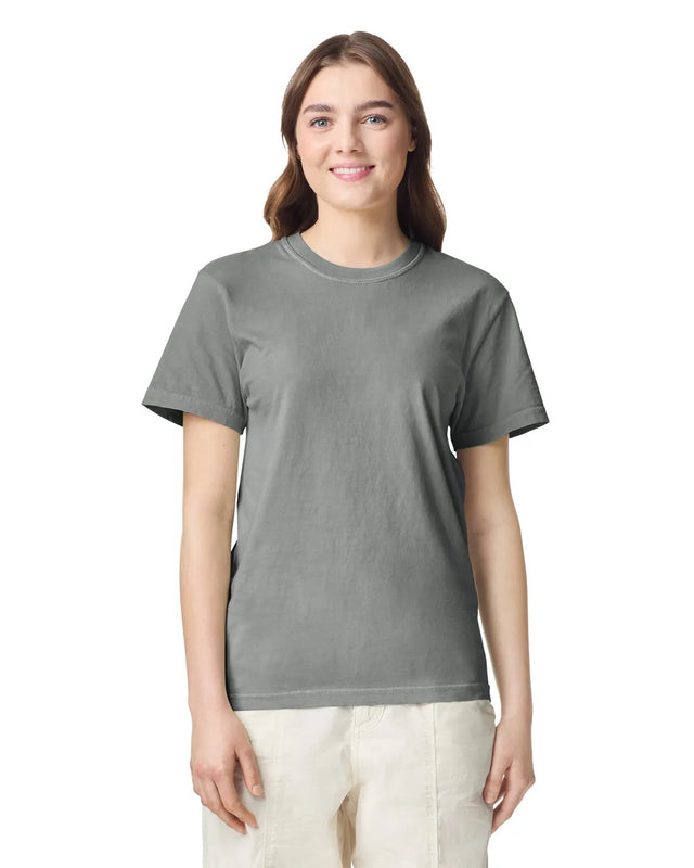 Comfort Colors 1717 90% Ring Spun Cotton / 10% Polyester Fabric - Grey, Preshrunk Jersey Knit, 4.5 Oz/Yd² (1 Piece)
