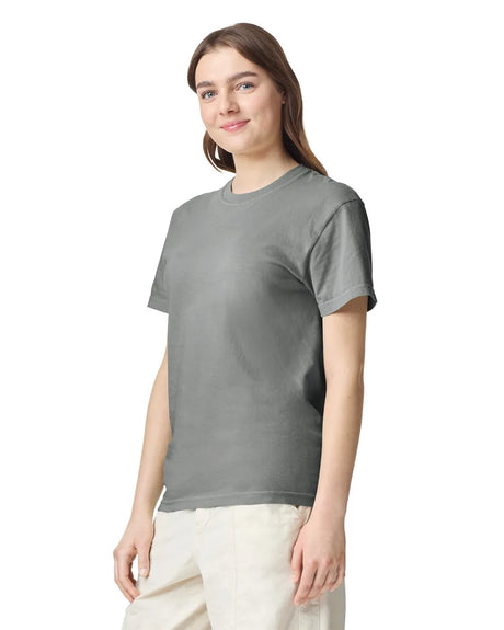 Comfort Colors 1717 90% Ring Spun Cotton / 10% Polyester Fabric - Grey, Preshrunk Jersey Knit, 4.5 Oz/Yd² (1 Piece)