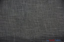Faux Sheer Linen Polyester Fabric - Semi Sheer, Textured, 108" Wide, Multiple Colors (1 Yard)