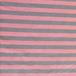 Cotton Lycra Knit Grey and Pink 3/8" Stripe