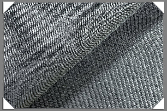 Grey Vegan Gabardine Polyester Gabardine Fabric - Grey, 60" Width