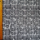 Swim Knit Grey Python Nylon Spandex